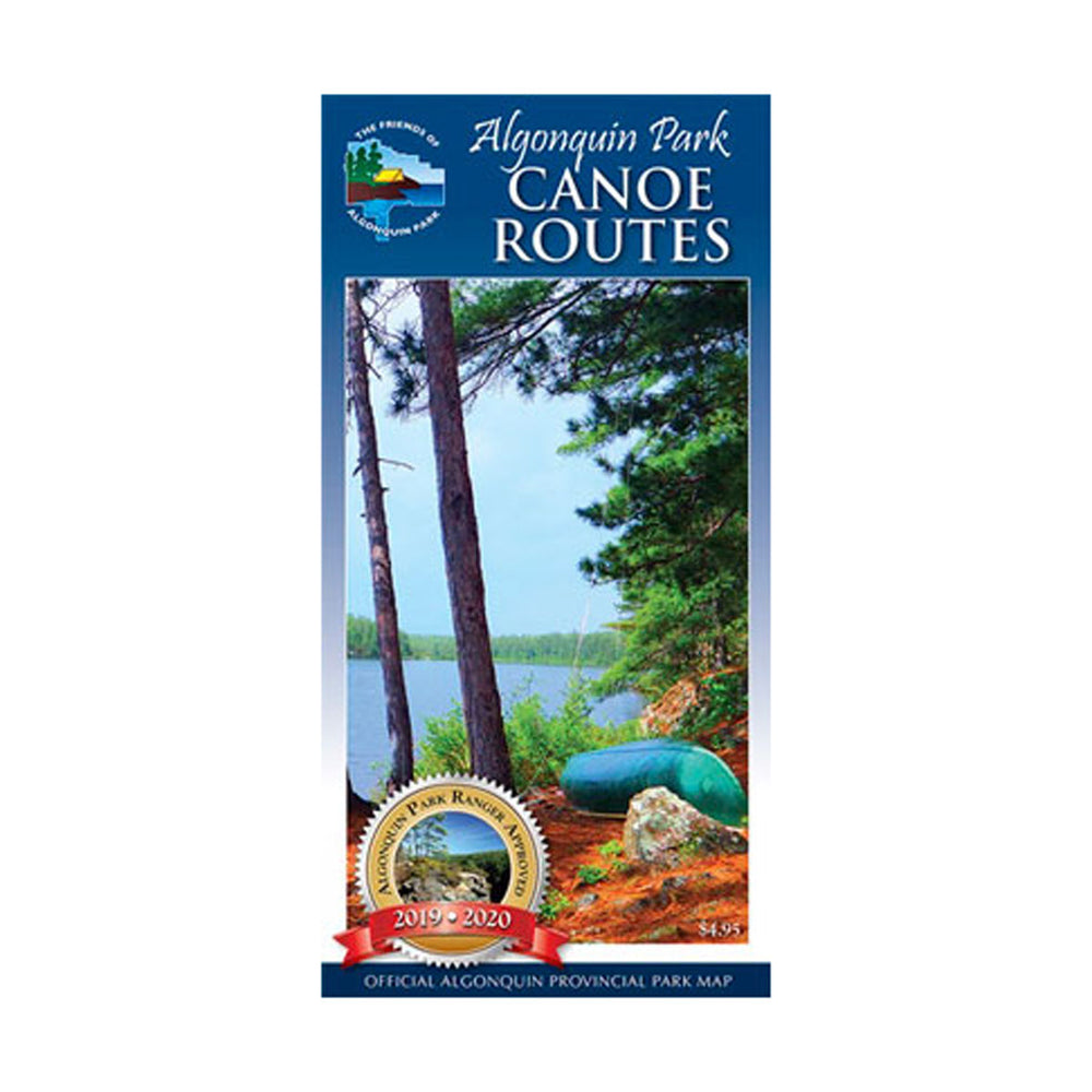 Algonquin Park Canoe Routes paper map, cover image