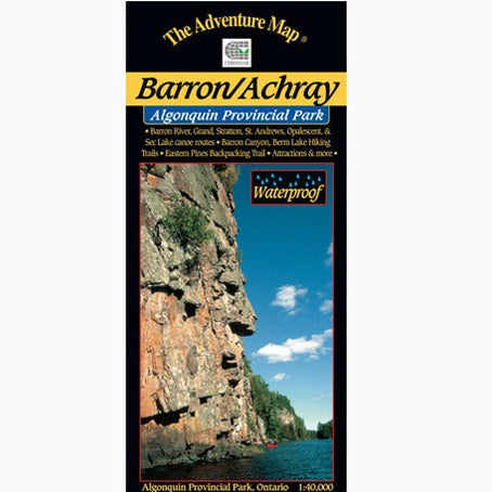 Barron/Achray - Algonquin Provincial Park waterproof map, cover image