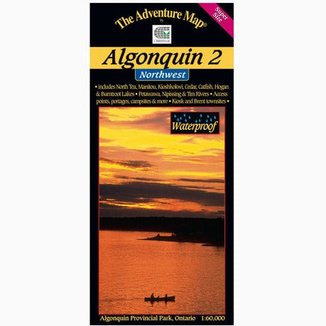Algonquin 2 - Northwest waterproof map, cover image
