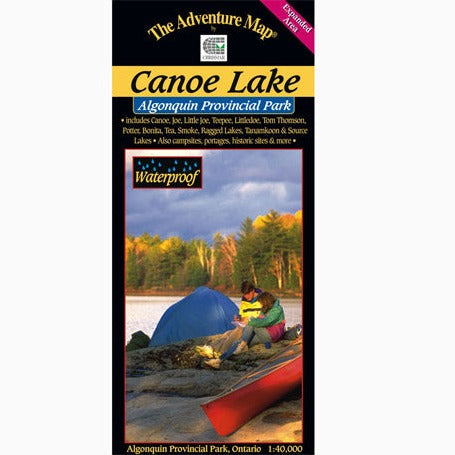 Canoe Lake - Algonquin Provincial Park waterproof map, cover image