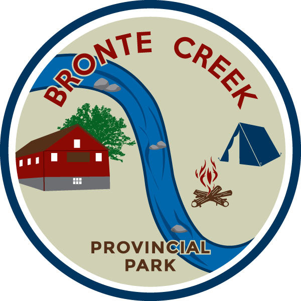 Round park crest sticker for Bronte Creek Provincial Park