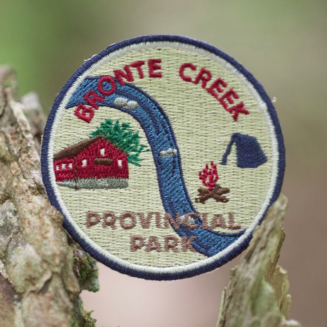 Embroidered park crest patch for Bronte Creek Provincial Park