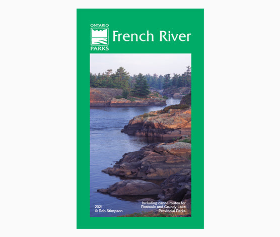 French River waterproof map, 2021 print. Cover image. 