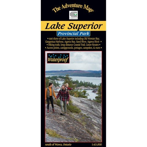 Lake Superior Provincial Park waterproof map, cover image