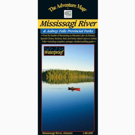 Mississagi River & Aubrey Falls Provincial Park waterproof map, cover image