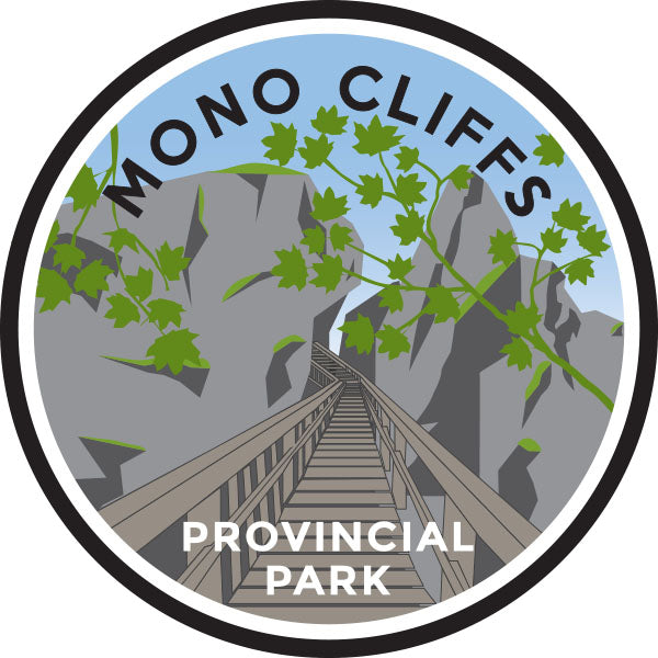 Écusson des parcs autocollant - Mono Cliffs