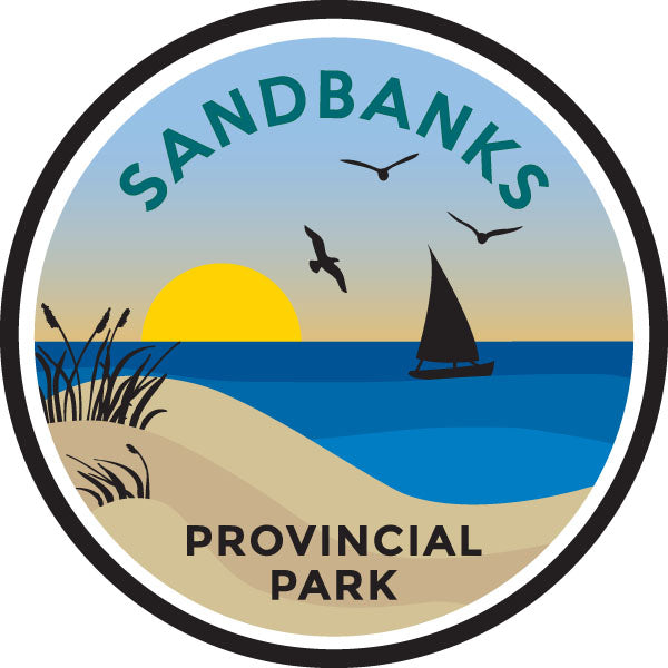 Écusson des parcs autocollant - Sandbanks