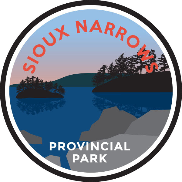 Écusson des parcs autocollant - Sioux Narrows