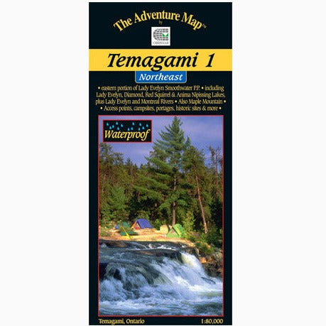 Temagami 1, Northeast. 1:80,000 Scale. Cover image. 