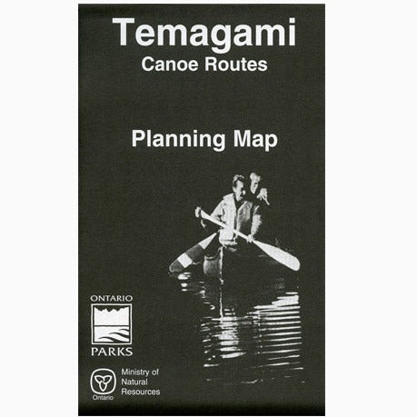 Temagami Canoe Routes paper map. Cover image.