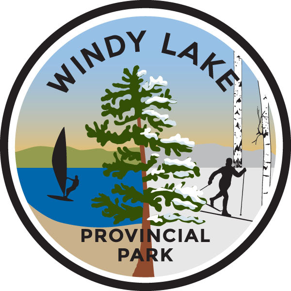 Écusson des parcs autocollant - Windy Lake