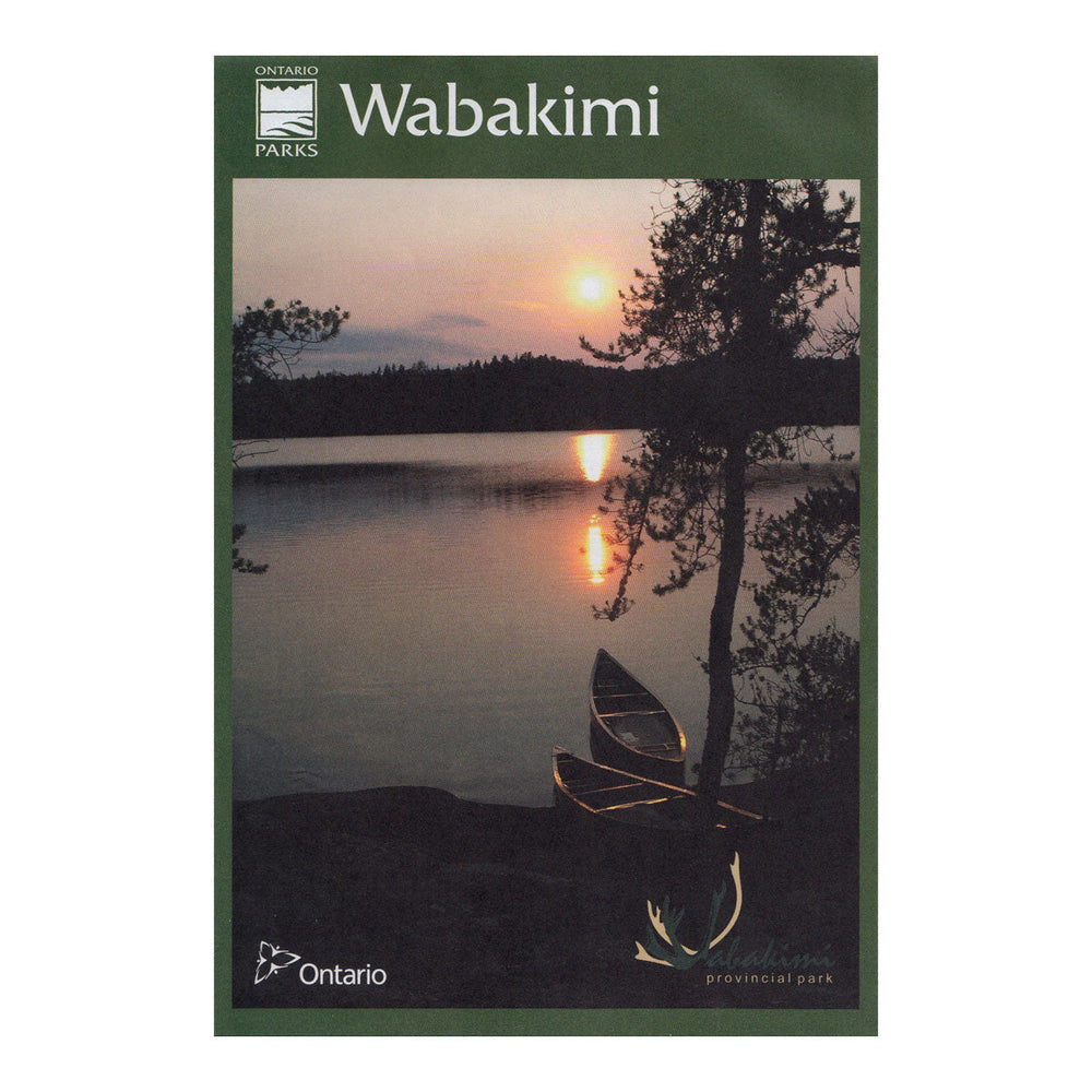 Wabakimi provincial park paper map. Cover image.